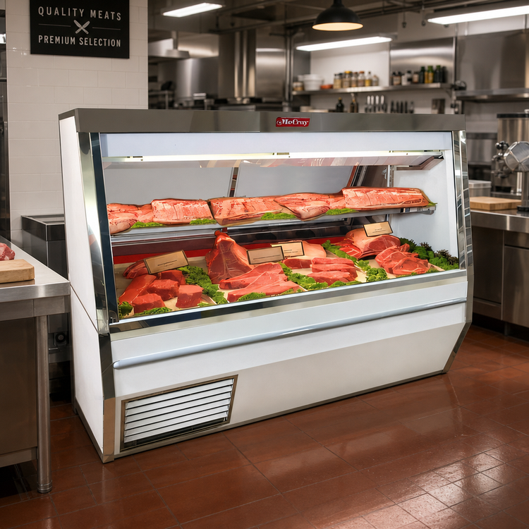 Product image #2 for Howard-McCray 34N Series 120-Inch Remote Double Duty Red Meat Service Case with LED Lighting
