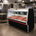 Thumbnail image #2 for Howard-McCray 34N Series 120-Inch Remote Double Duty Red Meat Service Case with LED Lighting