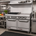 Thumbnail image #2 for Southbend S-Series 48-Inch Commercial Gas Restaurant Range with 2 Open Burners, 36-Inch Griddle, Standard Oven and Cabinet Base