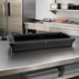 Thumbnail image #2 for Cambro Versa 5-Foot Tabletop Cold Food Bar Base, Body/Basin Only, Black