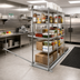 Thumbnail image #2 for Eagle Floor-Trak Single-Deep High-Density Storage Floor Track Kit for Wire Shelving, 14 Ft.