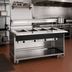 Thumbnail image #2 for Atlas Metal BLH-5 Mobile Electric 5-Well Hot Food Serving Counter with Open Base