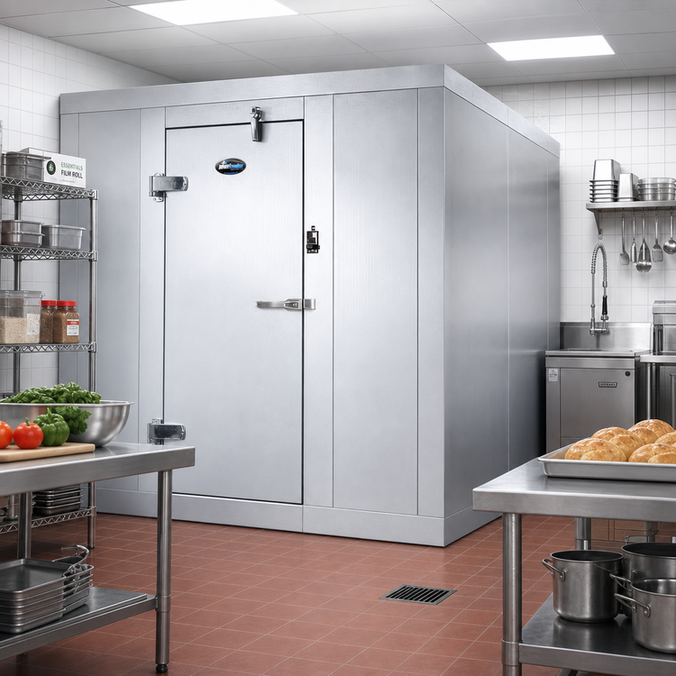 Product image #2 for AmeriKooler Outdoor Quick Ship Walk-In Freezer Panels Only, 12 Ft x 6 Ft x 7 Ft 7 In, With Floor