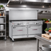 Thumbnail image #2 for Southbend Ultimate 60-Inch Gas Restaurant Range with 9 Burners and 2 Standard Ovens