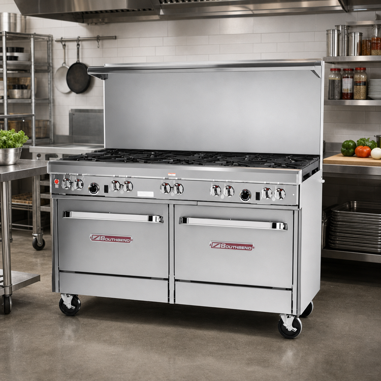 Product image #2 for Southbend Ultimate 60-Inch Gas Restaurant Range with 9 Burners and 2 Standard Ovens
