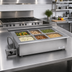 Thumbnail image #2 for Delfield N8887 Drop-In Electric Wet Hot Food Well, Single Tank, 6-Pan Capacity