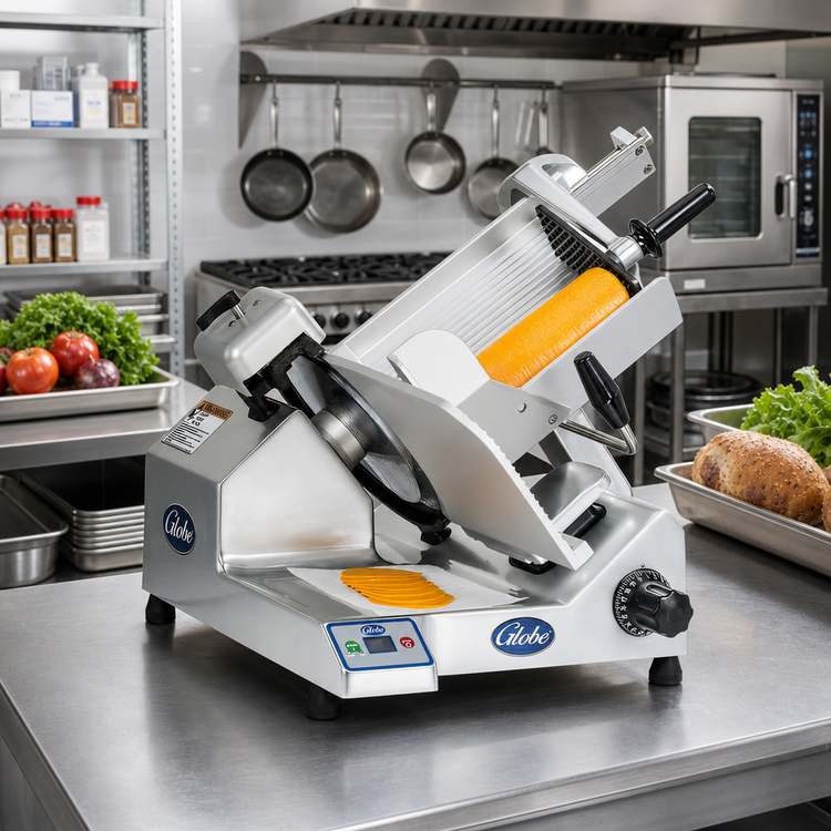 Product image #2 for Globe SG13-05 Premium Heavy Duty Advanced Manual Gravity-Feed Commercial Slicer, 13-Inch Knife, 220V
