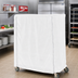 Thumbnail image #2 for Metro Queen Mary & Banquet Cart Cover, 60 x 24 x 62 Inch, White Waterproof Vinyl-Nylon Coated