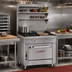 Thumbnail image #2 for Southbend Platinum 36-Inch Heavy-Duty Gas Range with 2 Open Burners, 24-Inch Griddle, and Convection Oven