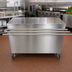 Thumbnail image #2 for BK Resources 48-Inch Stationary Modular Stainless Steel Serving Counter with Hinged Door and Tray Shelf