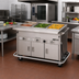 Thumbnail image #2 for Dinex ServeXpress Counter 4-Well Mobile Electric Hot Food Station