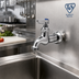 Thumbnail image #2 for T&S Brass B-0717 Heavy-Duty Single Sink Wall-Mount Faucet with Lever Handle, 1/2