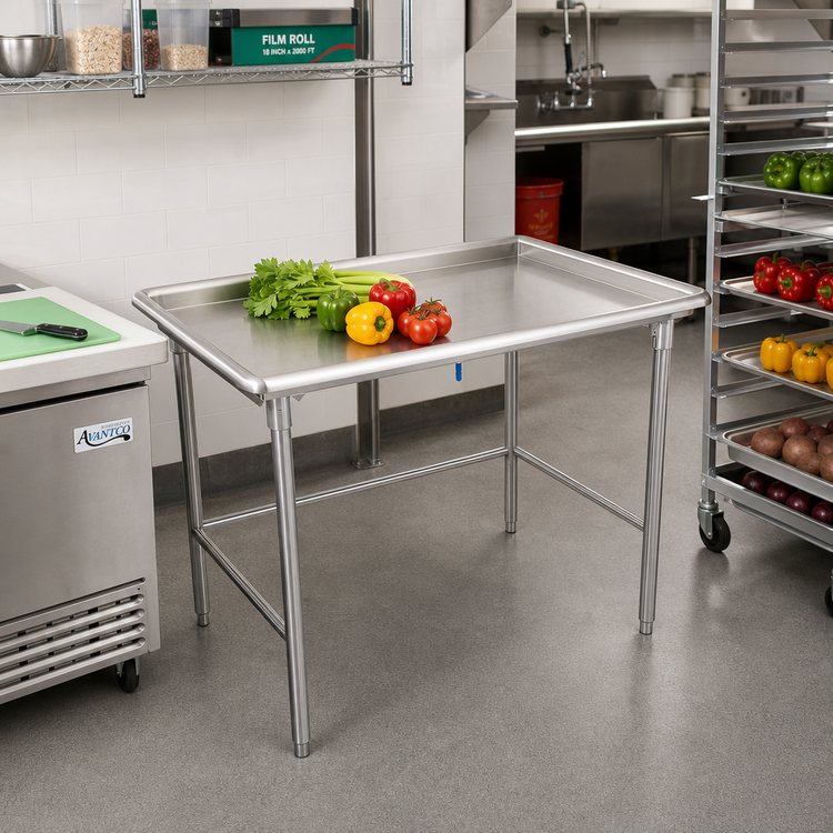 Product image #2 for John Boos Stainless Steel Sorting Table with 2-1/4-Inch Raised Edge, 36-7/8 x 30-3/8 Inches
