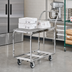 Thumbnail image #3 for Channel Chrome-Plated Wire Deck Stocking/Marking Truck with 5-Inch Swivel Casters