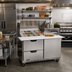 Thumbnail image #3 for Beverage-Air 48-Inch Mega Top Refrigerated Sandwich Prep Table with 2 Drawers, 1 Door, 12-Pan Top