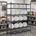 Thumbnail image #2 for Eagle Group Reverse Mat Black Epoxy Wire Plate Display Shelf, 72 x 18 Inches