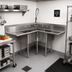 Thumbnail image #2 for John Boos Pro-Bowl 3-Compartment Corner Sink with 2 Drainboards