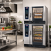 Thumbnail image #2 for RATIONAL iCombi Pro 6-Full Size Over 10-Full Size Electric Double-Stack Combi Oven, 480V, 3-Phase