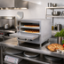 Thumbnail image #2 for Admiral Craft PO-22 Stackable 2-Deck Electric Pizza Oven with Ceramic Hearth Shelves