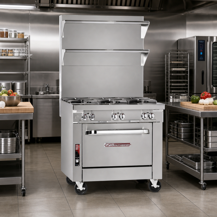 Product image #2 for Southbend Platinum 36-Inch Heavy Duty Spreader Cabinet with Solid Top, Cabinet Base, and Stainless Steel Front & Sides