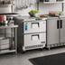 Thumbnail image #2 for Everest Refrigeration 1-Section Drawered Undercounter Refrigerator With Stainless Steel Worktop, 7.5 Cu. Ft.