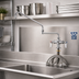 Thumbnail image #2 for T&S Brass B-0268 Double Pantry Mixing Faucet with 24-Inch Double-Joint Swing Nozzle