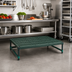 Thumbnail image #2 for QuadPlus Mobile Dunnage Rack with Valu-Gard Green Epoxy Finish and Louvered Polypropylene Mat, 60 x 18 x 14 Inches, 800 lb. Capacity