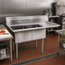 Thumbnail image #2 for John Boos E-Series 52-1/2-Inch Wide 2-Compartment Stainless Steel Sink with 18-Inch Right Drainboard
