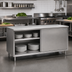 Thumbnail image #2 for Eagle Spec-Master 60-Inch Stainless Steel Plate Cabinet with Sliding Doors