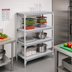 Thumbnail image #3 for Cambro Camshelving Premium 21-Inch Deep x 42-Inch Wide 4-Shelf Solid Shelf Kit