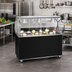 Thumbnail image #2 for Vollrath 2-Series Affordable Portable 46-Inch Mobile Utility Station with Solid Base and Buffet Breath Guard Lights