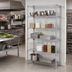 Thumbnail image #2 for Quantum Stationary 5-Shelf Wire Shelving Starter Kit, 30