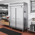 Thumbnail image #2 for Beverage-Air P-Series Two-Section Pass-Thru Reach-In Refrigerator, 48.33 Cu. Ft., Top-Mounted Self-Contained, 4 Solid Doors