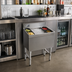 Thumbnail image #2 for Advance Tabco Underbar Basics 24-Inch Non-Cold Plate Cocktail Unit Bar Ice Bin, 12-Inch Deep, 77-Lb Capacity