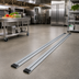 Thumbnail image #2 for Single Unit Floor Track Assembly Kit with 2 x 16-Foot V-Groove Aluminum Tracks
