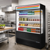 Thumbnail image #2 for True 60-Inch Vertical Air Curtain Merchandiser Open-Air Cooler with 4 Adjustable Shelves