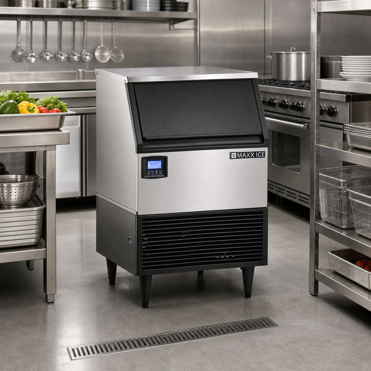 Product image #2 for Maxx Ice Undercounter Full-Dice Ice Maker With 75 lb Storage Bin