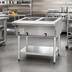 Thumbnail image #2 for Eagle Group 33-Inch Electric Hot Food Table with Open Base, (2) Dry Wells, 240V, 3-Phase