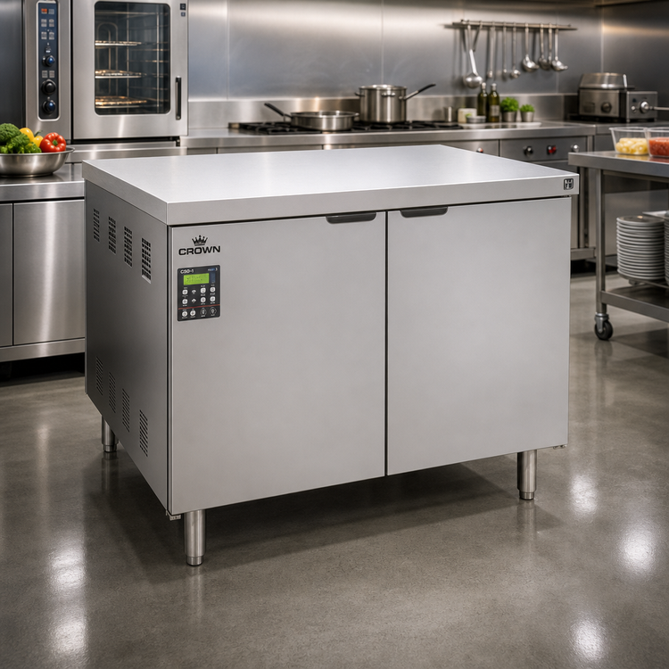 Product image #2 for Crown CE-348 Freestanding Electric Steam Generator with 36 Inch Cabinet Base, 48 kW, and CSD-1 Controls