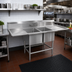 Thumbnail image #2 for Eagle Spec-Master FN Series Two-Compartment Stainless Steel Sink with Left and Right Drainboards, 92 Inch Wide