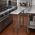 Thumbnail image #2 for Advance Tabco TFMS-120 Stainless Steel Equipment Filler Table, 12 Inch x 30 Inch, Open Base, 1-1/2 Inch Rear Up-Turn