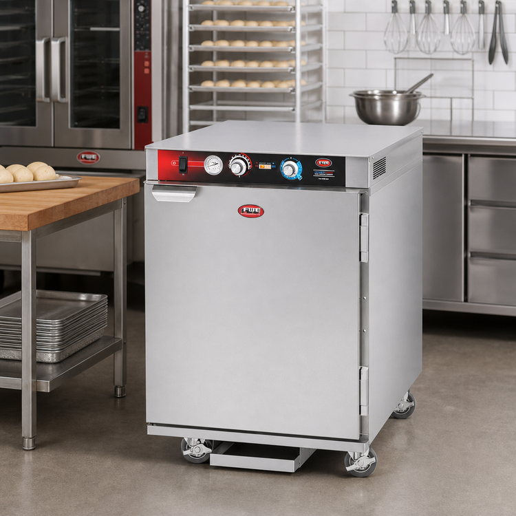 Product image #3 for FWE Mobile Undercounter Humidified Proofer/Heater Cabinet with Universal Tray Slides
