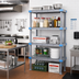 Thumbnail image #2 for Quantum Millenia 5-Shelf Solid Polymer Starter Shelving Unit, 36-Inch W x 24-Inch D x 86-Inch H