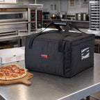 Thumbnail image #3 for Cambro GoBag® GBPP518110 Premium Insulated Pizza Delivery Bag, 5 x 18-Inch Capacity, Black Nylon