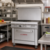 Thumbnail image #2 for Southbend Ultimate 36-Inch Commercial Gas Restaurant Range with 2 Non-Clog Open Burners, 24-Inch Griddle and Cabinet Base