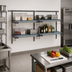 Thumbnail image #2 for Metro SmartWall Life Double-Wide Two-Tier Wall-Mounted Shelving Starter Kit with 4 MetroMax 4 Polymer Shelves