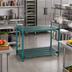 Thumbnail image #2 for QuadPlus 48 x 24 Inch Louvered Polymer Shelf Mat with Wire Frame