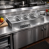 Thumbnail image #2 for Eagle Group SGDI-4 Drop-In Hot Food Well Unit, 4 Full-Size Wells with Drain