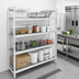 Thumbnail image #2 for Fermostock 4-Tier Stationary Starter Polymer Shelving Unit, 42