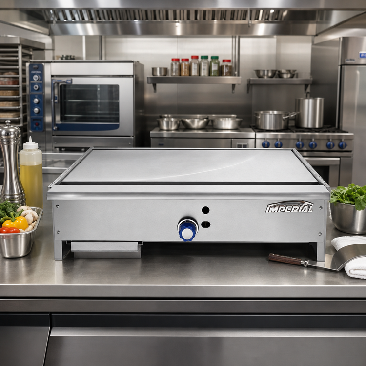 Product image #2 for Imperial ITY-48 48-Inch Gas Teppan-Yaki Countertop Griddle, 30,000 BTU